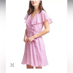 DKNY Faux Wrap Dress